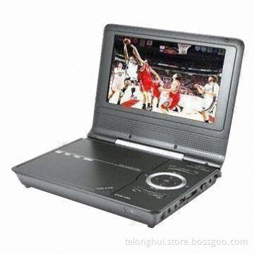 Portable DVD with DVB-T Receiver, Slim 7-inch LCD TFT Widescreen Display